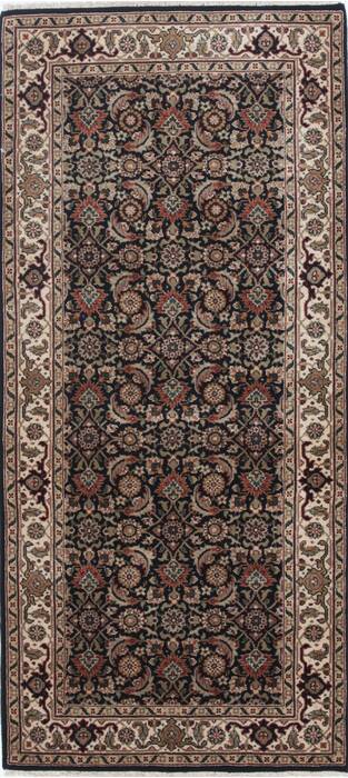 Herati Black Hand Knotted 28 X 58  Area Rug 250-24859 Image 0