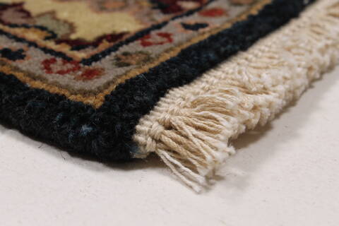 Haji Jalili Black Runner Hand Knotted 27 X 61  Area Rug 250-24865 Image 4