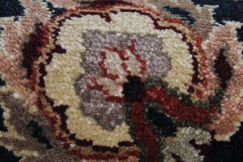 Haji Jalili Black Runner Hand Knotted 27 X 61  Area Rug 250-24865 Image 5