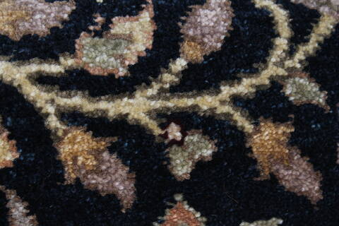 Haji Jalili Black Runner Hand Knotted 27 X 61  Area Rug 250-24865 Image 7