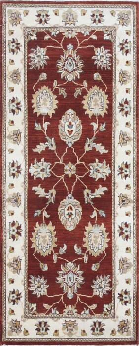 Ziegler Brown Runner Hand Knotted 26 X 61  Area Rug 250-24879 Image 0