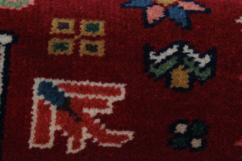 Karajeh Red Runner Hand Knotted 26 X 61  Area Rug 250-24908 Image 8