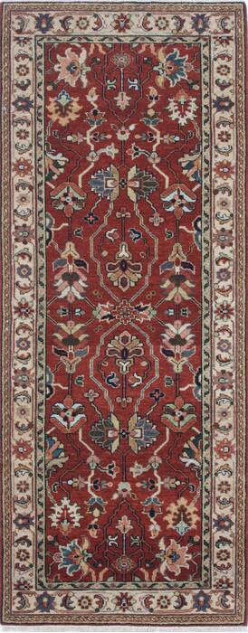 Serapi Brown Runner Hand Knotted 25 X 61  Area Rug 250-24910 Image 0