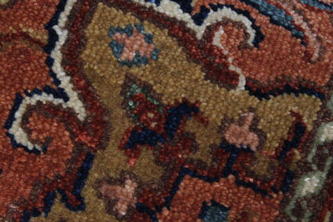 Serapi White Runner Hand Knotted 26 X 61  Area Rug 250-24912 Image 5