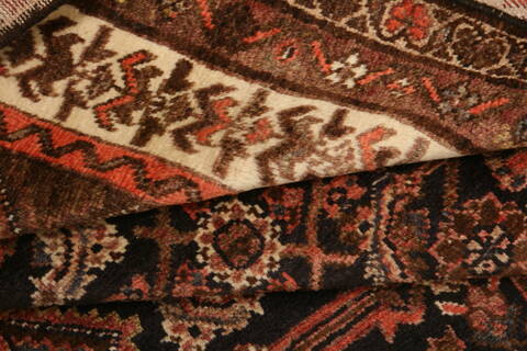 Malayer Black Runner Hand Knotted 38 X 99  Area Rug 100-24916 Image 3
