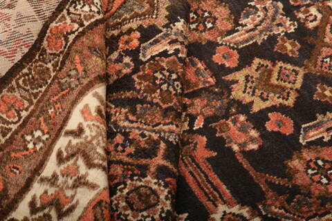 Malayer Black Runner Hand Knotted 38 X 99  Area Rug 100-24916 Image 4