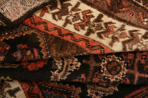 Malayer Black Runner Hand Knotted 38 X 99  Area Rug 100-24916 Image 5