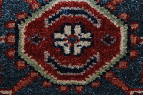Karajeh Brown Runner Hand Knotted 21 X 511  Area Rug 250-24926 Image 6