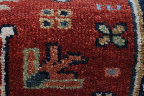 Karajeh Brown Runner Hand Knotted 21 X 511  Area Rug 250-24926 Image 7