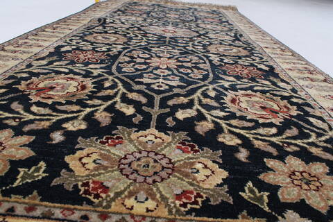 Haji Jalili Beige Runner Hand Knotted 28 X 61  Area Rug 250-24982 Image 2