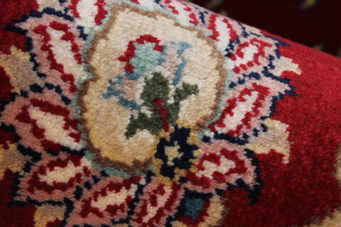 Isfahan Red Runner Hand Knotted 27 X 62  Area Rug 250-24985 Image 10