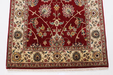 Isfahan Red Runner Hand Knotted 27 X 62  Area Rug 250-24985 Image 6
