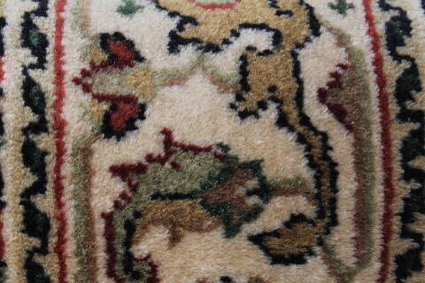 Herati Beige Runner Hand Knotted 20 X 511  Area Rug 250-24988 Image 10