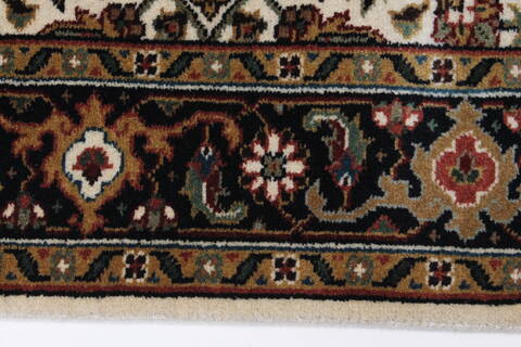 Herati Beige Runner Hand Knotted 27 X 80  Area Rug 250-25113 Image 2