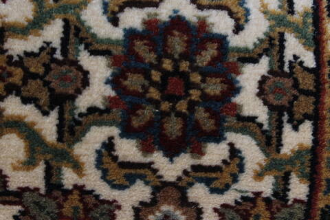 Herati Beige Runner Hand Knotted 27 X 80  Area Rug 250-25113 Image 6