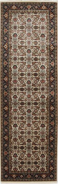 Herati Beige Runner Hand Knotted 27 X 80  Area Rug 250-25113 Image 0