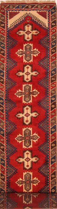 Yalameh Red Runner Hand Knotted 31 X 154  Area Rug 100-25119 Image 0
