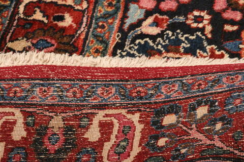 Mashad Beige Hand Knotted 103 X 139  Area Rug 100-25145 Image 8