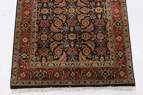 Herati Brown Runner Hand Knotted 27 X 118  Area Rug 250-25146 Image 4