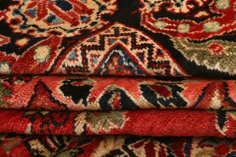 Mahal Red Hand Knotted 111 X 141  Area Rug 100-25151 Image 5