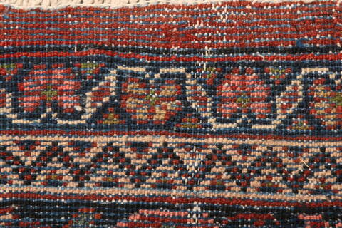 Mahal Red Hand Knotted 111 X 141  Area Rug 100-25151 Image 7