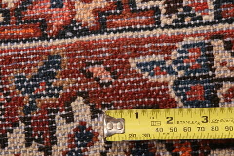 Bakhtiar Red Hand Knotted 105 X 124  Area Rug 100-25158 Image 4