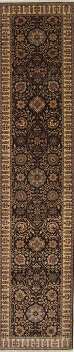 Agra Beige Runner Hand Knotted 27 X 119  Area Rug 250-25160 Image 0