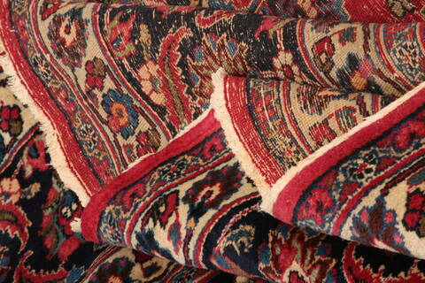 Mashad Red Hand Knotted 116 X 165  Area Rug 100-25161 Image 5