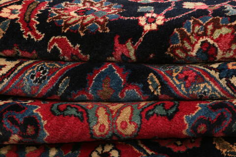 Mashad Red Hand Knotted 116 X 165  Area Rug 100-25161 Image 6