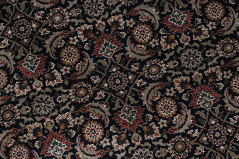 Herati Beige Round Hand Knotted 51 X 51  Area Rug 250-25206 Image 3
