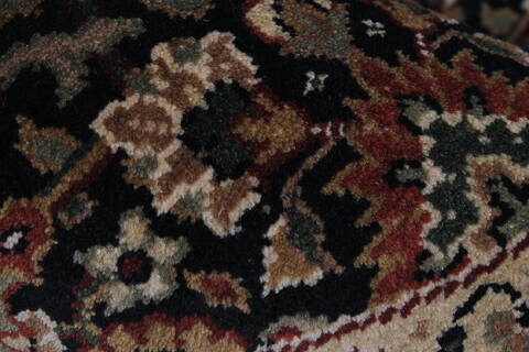 Herati Beige Round Hand Knotted 51 X 51  Area Rug 250-25206 Image 7