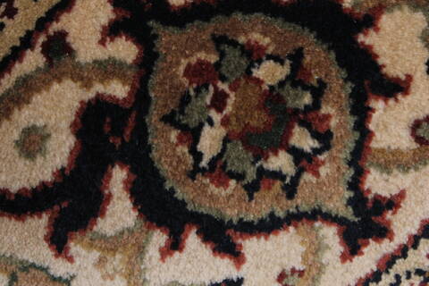 Herati Beige Round Hand Knotted 51 X 51  Area Rug 250-25206 Image 9