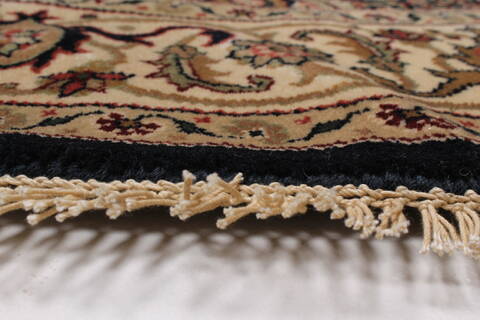 Herati Beige Round Hand Knotted 51 X 51  Area Rug 250-25209 Image 5