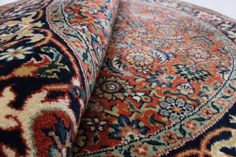 Herati Beige Round Hand Knotted 40 X 40  Area Rug 250-25212 Image 10