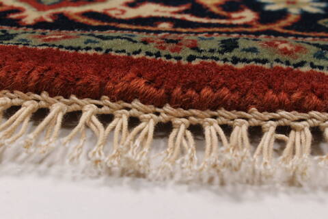 Herati Beige Round Hand Knotted 40 X 40  Area Rug 250-25212 Image 5
