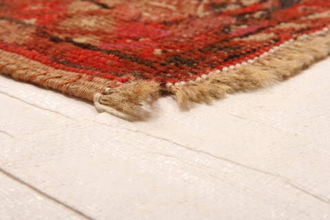 Turkman Red Hand Knotted 74 X 1311  Area Rug 100-25222 Image 7