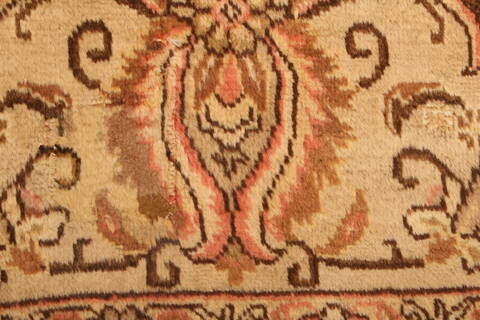 Tabriz Brown Hand Knotted 95 X 127  Area Rug 100-25226 Image 11