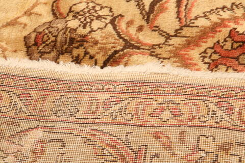 Tabriz Brown Hand Knotted 95 X 127  Area Rug 100-25226 Image 8