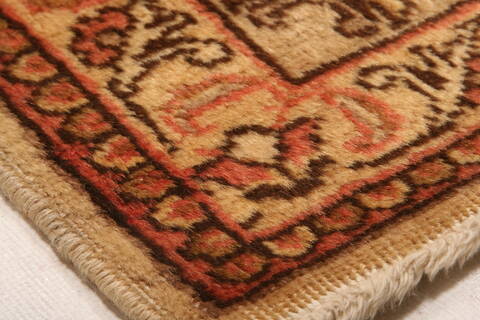 Tabriz Brown Hand Knotted 95 X 127  Area Rug 100-25226 Image 9