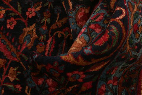 Kerman Red Hand Knotted 97 X 131  Area Rug 100-25228 Image 2