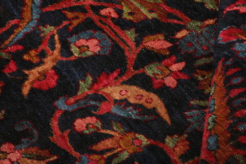 Kerman Red Hand Knotted 97 X 131  Area Rug 100-25228 Image 3