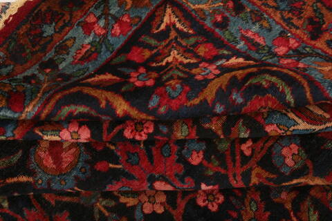 Kerman Red Hand Knotted 97 X 131  Area Rug 100-25228 Image 5