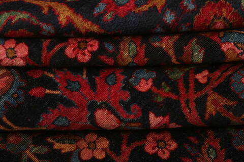 Kerman Red Hand Knotted 97 X 131  Area Rug 100-25228 Image 6