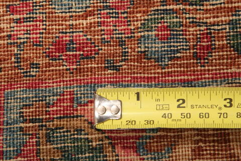 Kerman Red Hand Knotted 97 X 131  Area Rug 100-25228 Image 7