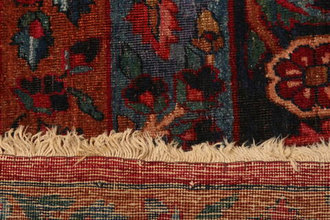 Kerman Red Hand Knotted 97 X 131  Area Rug 100-25228 Image 8