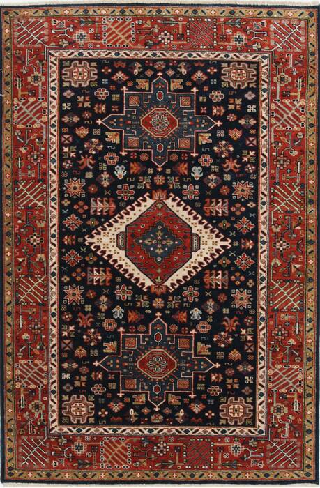 Karajeh Brown Hand Knotted 41 X 62  Area Rug 250-25239 Image 0