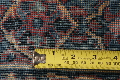 Kerman Red Hand Knotted 112 X 141  Area Rug 100-25246 Image 7