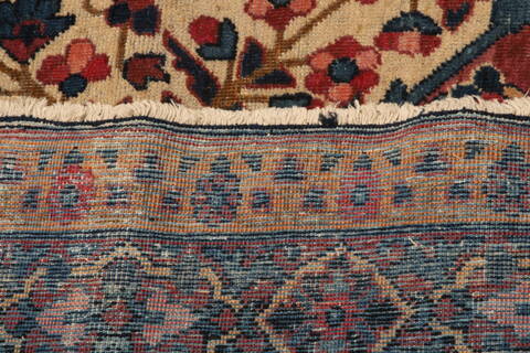 Kerman Red Hand Knotted 112 X 141  Area Rug 100-25246 Image 8