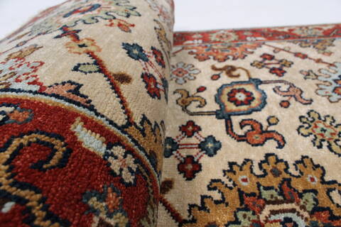 Serapi Beige Runner Hand Knotted 20 X 60  Area Rug 250-25256 Image 11