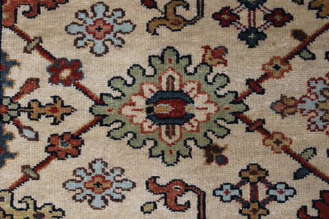 Serapi Beige Runner Hand Knotted 20 X 60  Area Rug 250-25256 Image 4